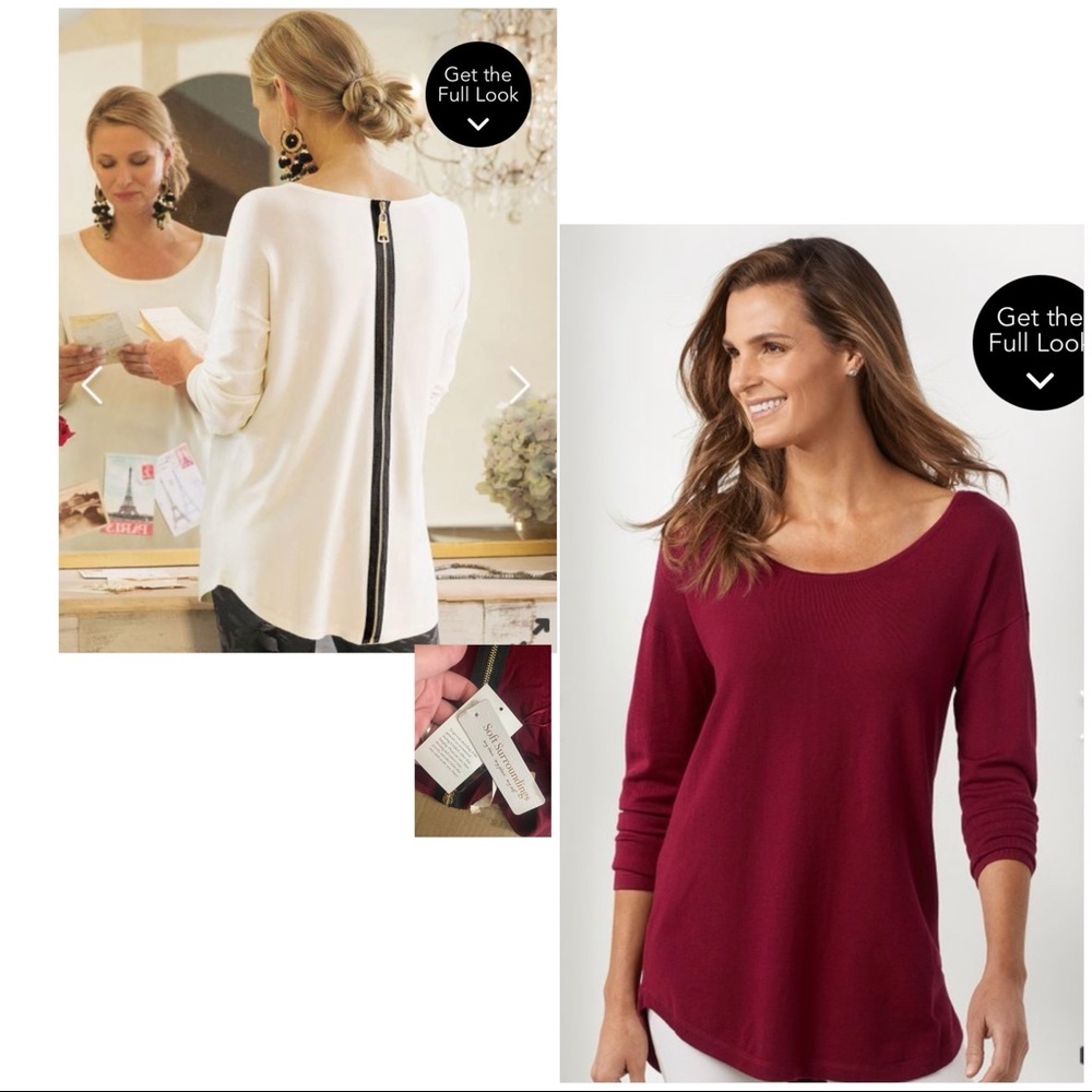 Soft Surroundings NWT Red Margulies Sweater